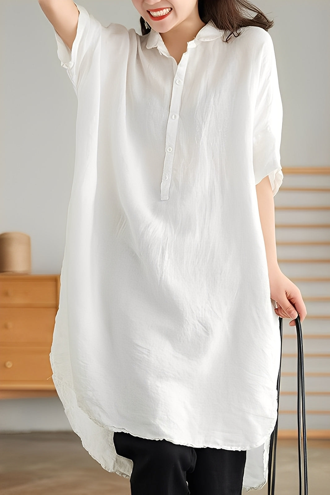 Krystina - Luftiges Leinenkleid für Damen