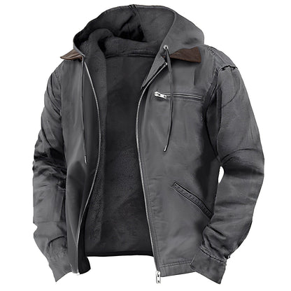 Adrian - Warme Herren-Outdoorjacke mit Kapuze