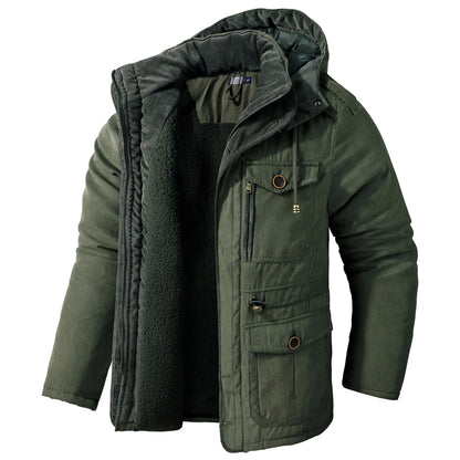 Edmund - Herren-Kapuzenwolljacke