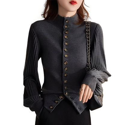 Adelyn - Lockeres Strickoberteil mit weiten Ärmeln für Frauen