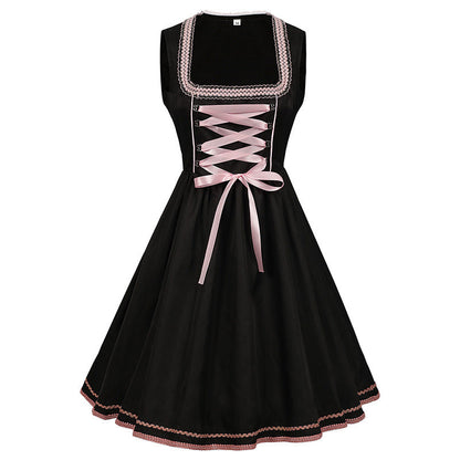 Elenora - Ärmelloses Dirndlkleid mit Schlitz für Frauen fürs Oktoberfest