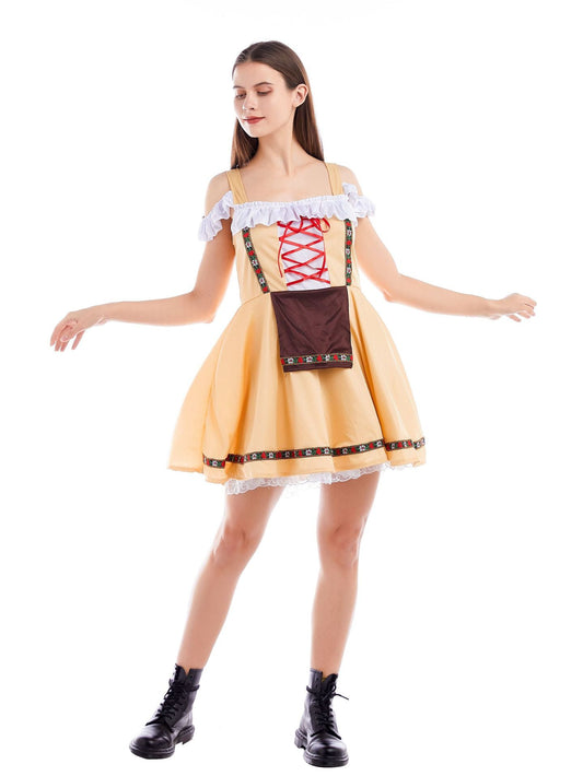 Charisse - Figurbetontes Damen-Midikleid fürs Oktoberfest