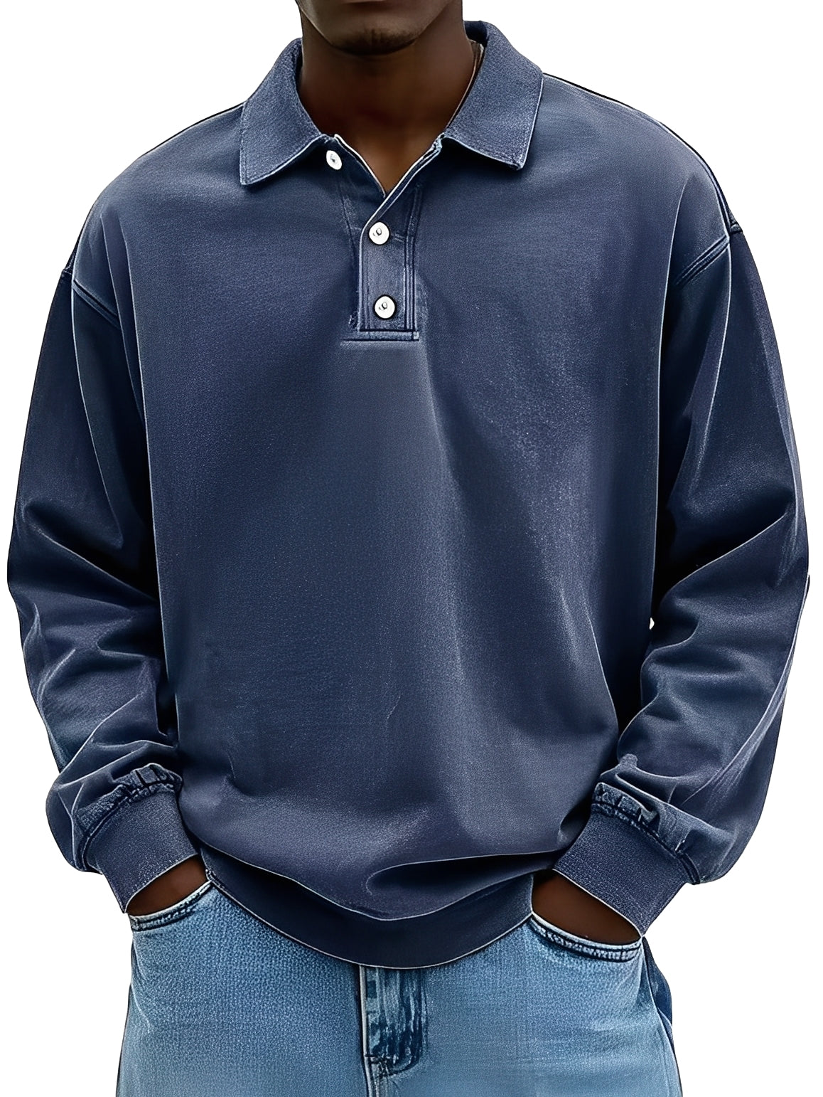 Clayton - Traditionelles Herren-Poloshirt mit langen Ärmeln