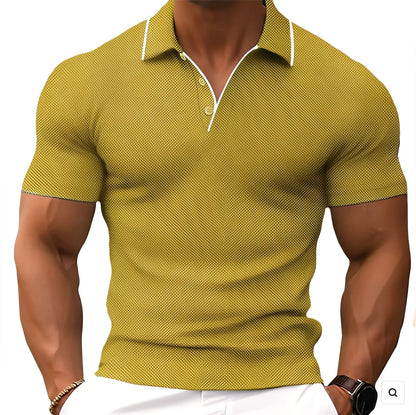 Florence - Lockeres Herren-Poloshirt mit Knöpfen