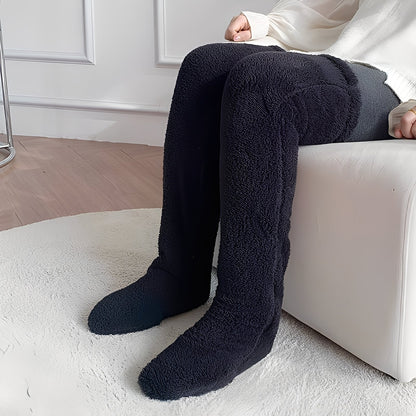 Camellia - Warme, kniehohe Wintersocken für Frauen