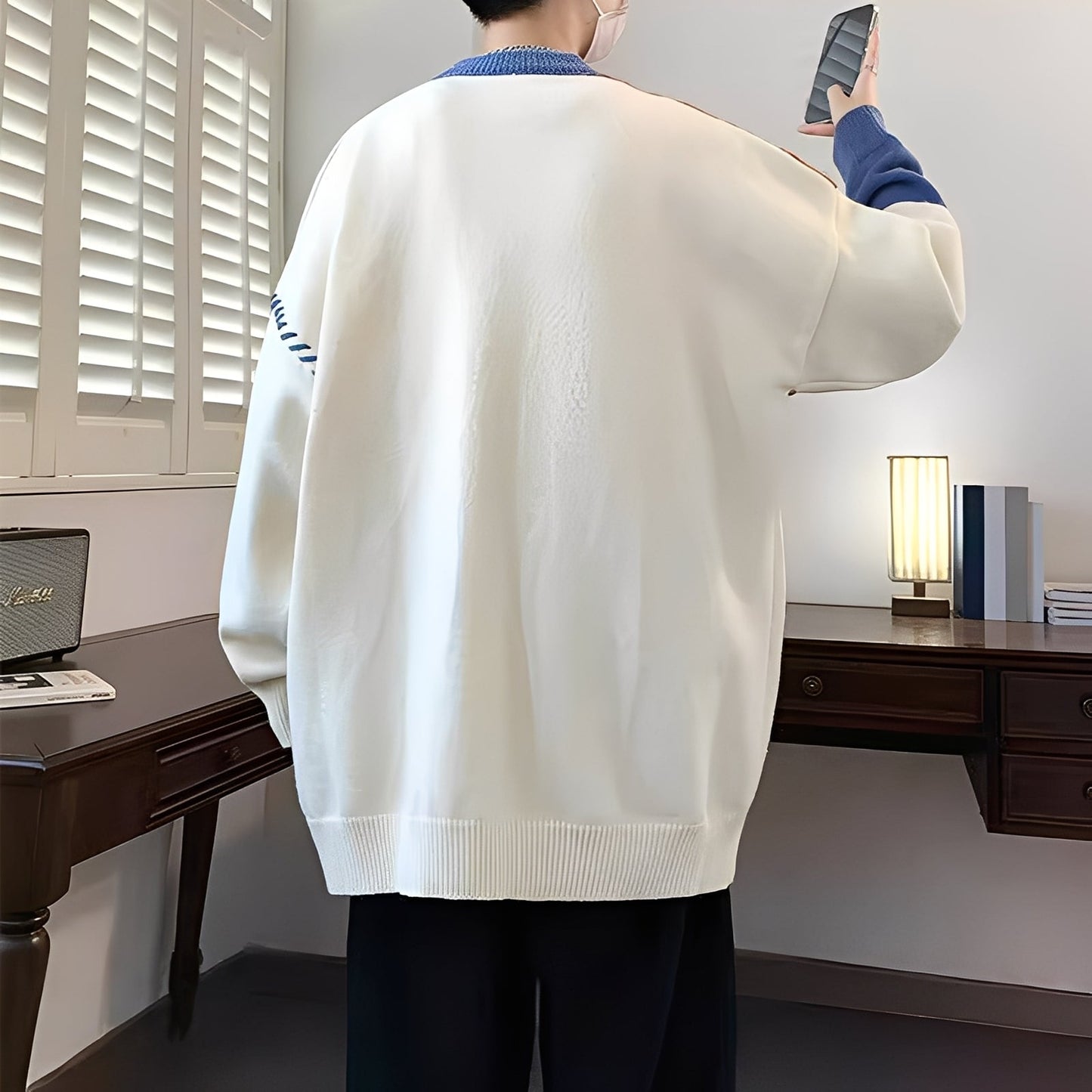 Curtis - Modischer Herren-Fleecepullover mit Farbblock-Design