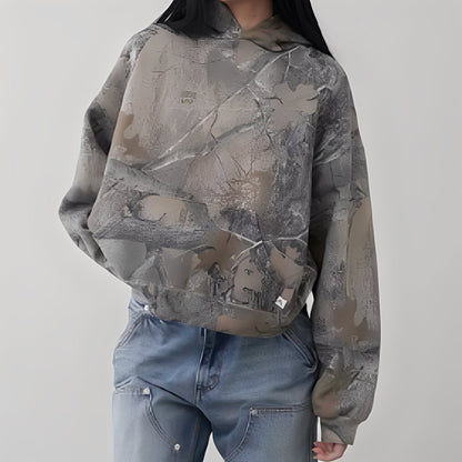 Anya - Bequemer Hoodie in Camouflage