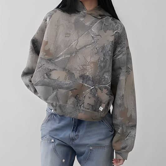 Anya - Bequemer Hoodie in Camouflage