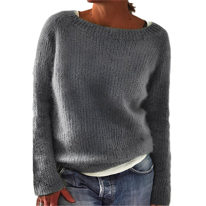 Angelia - Bequemer, warmer Damenpullover aus weichem Strick