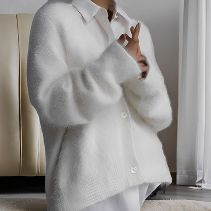 Emberly - Gemütlicher, locker geschnittener Damen-Kaschmirpullover