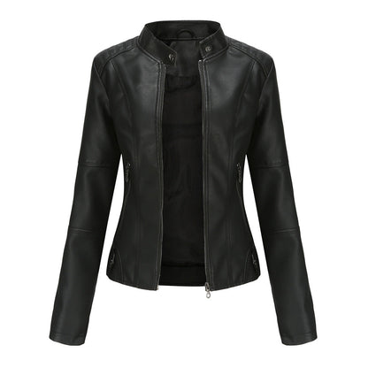 Martha - Modische, enge Damenlederjacke