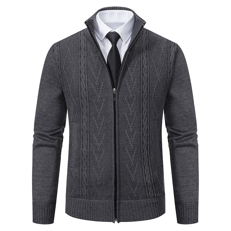 Stafford - Eleganter Herren-Cardigan mit Reißverschluss