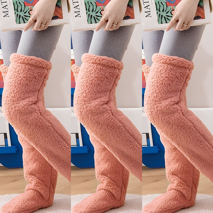 Camellia - Warme, kniehohe Wintersocken für Frauen