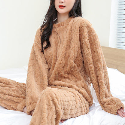 Kathryn - Bequemer, weicher Fleece-Pyjama für Damen