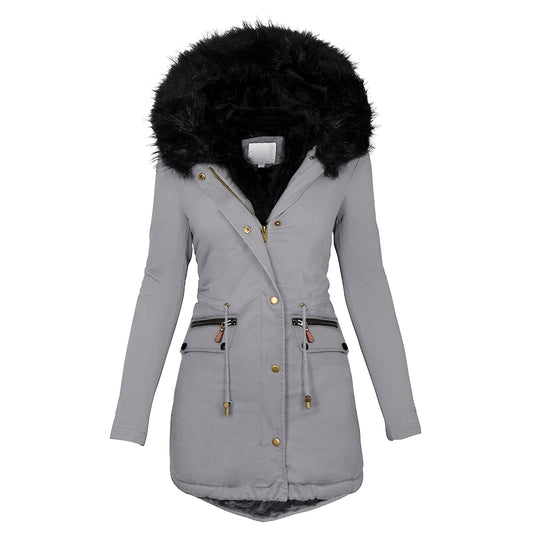 Camilla - Elegante, warme Jacke für Frauen mit Fell