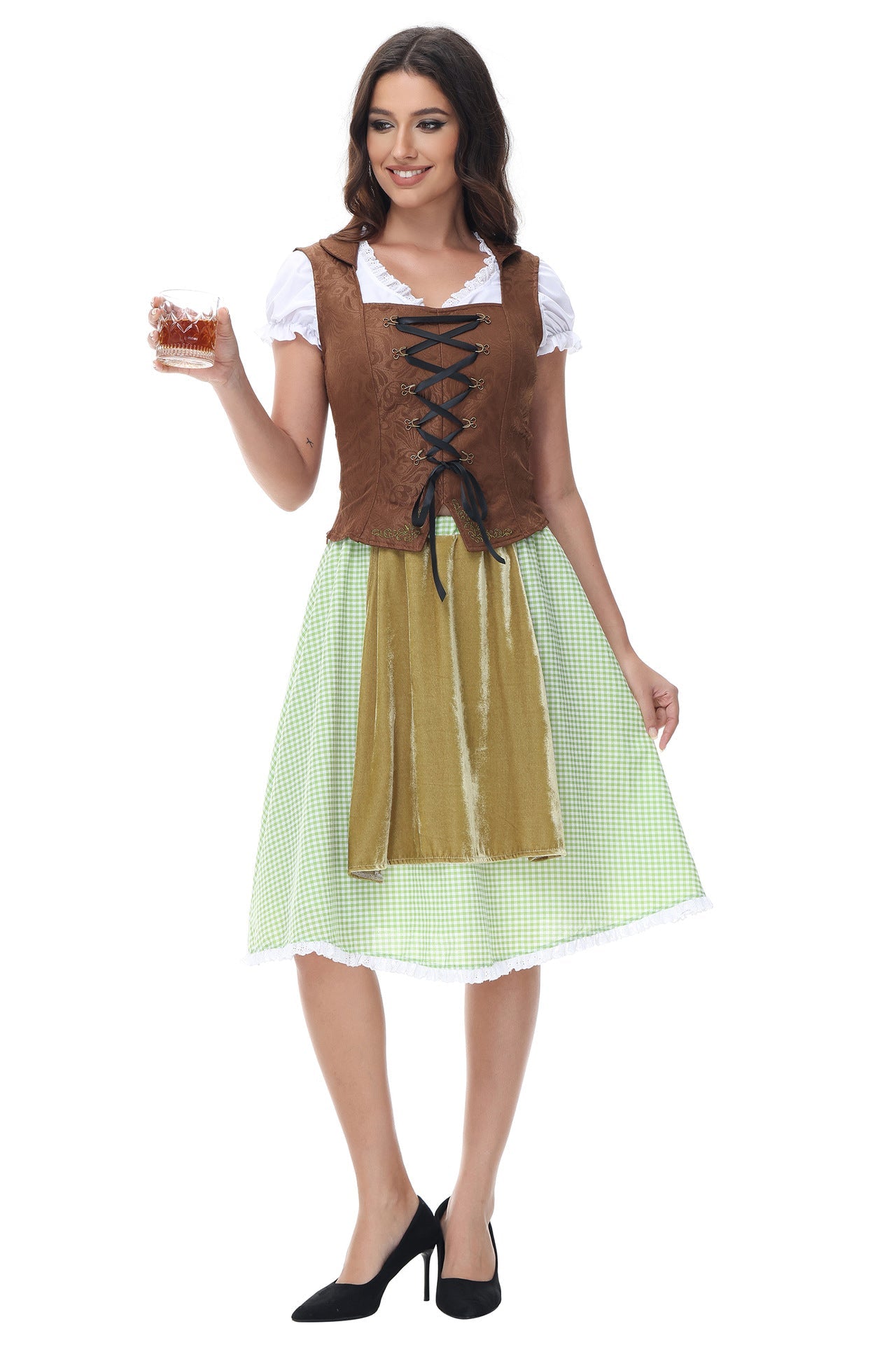 Stefani - Schickes Oktoberfestkleid mit Schnürung für Damen