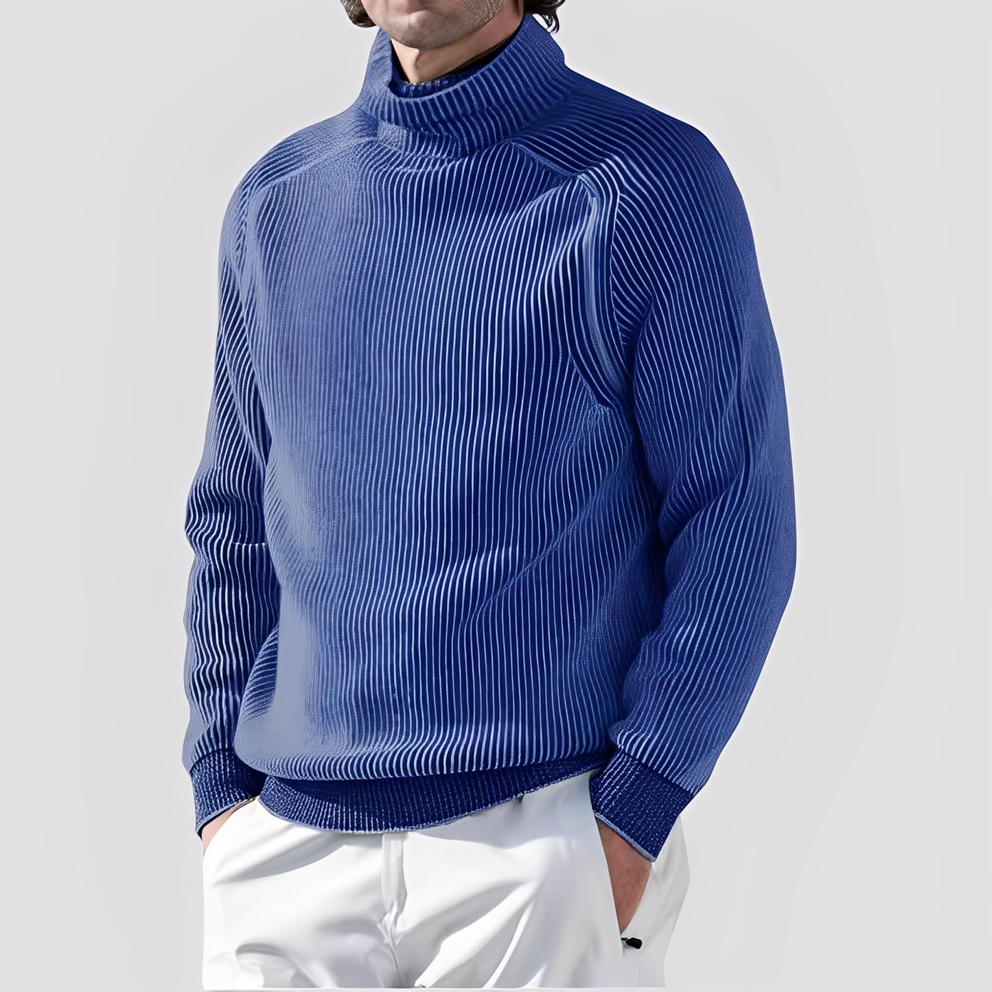 Chadwick - Stilvoller, warmer Rollkragenpullover für Herren aus Wolle