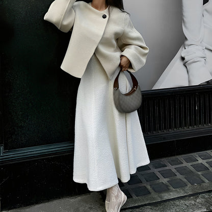 Beatrice - Eleganter Wollkurzmantel für Damen