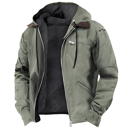 Adrian - Warme Herren-Outdoorjacke mit Kapuze