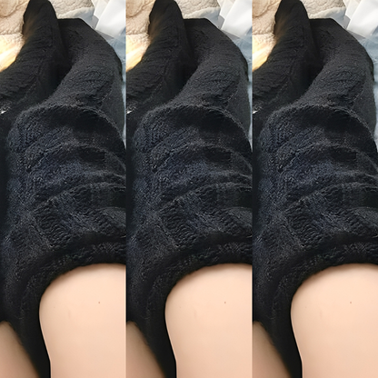 Hailee - Weiche, gestrickte Overknee-Socken für Damen