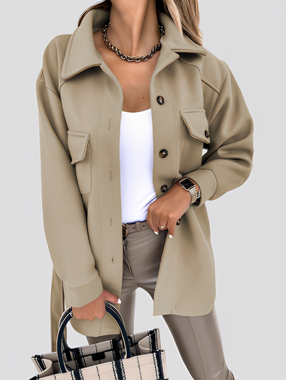 Tiffanie - Moderne, leichte Wolljacke für Damen mit Reverskragen