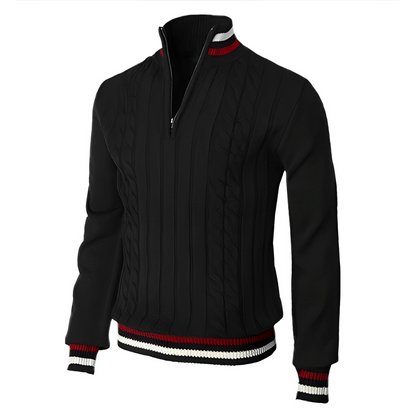 Derick - Moderner Herrenpullover mit Reißverschluss