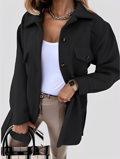 Tiffanie - Moderne, leichte Wolljacke für Damen mit Reverskragen