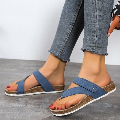 Archwave – Offene Korksandalen mit orthopädischer Sohle