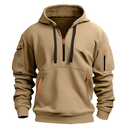 Cornell - Angenehmer, lässiger Herren-Hoodie mit Zipper