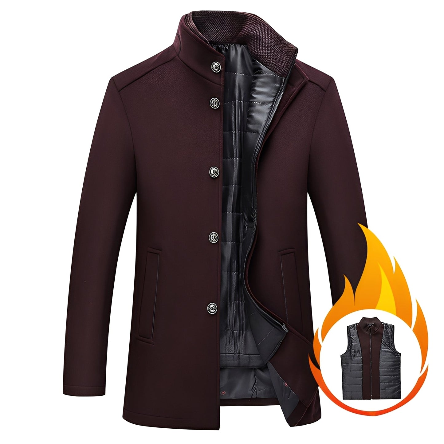 Axton - Stilvolle Herren-Wolljacke mit Weste
