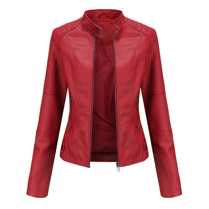 Martha - Modische, enge Damenlederjacke
