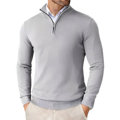 Darell - Schicker Herrenstrickpullover mit Reißverschluss