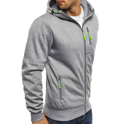Allen - Moderne Herren-Kapuzen-Fleecejacke