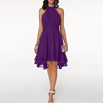 Melissa - Damen Chiffonkleid mit schönen Rüschen