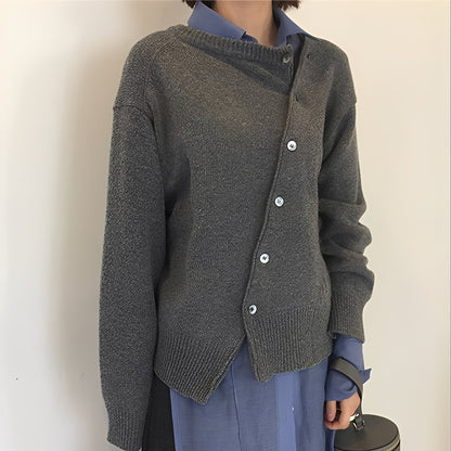 Arianna - Locker sitzende Kaschmirjacke mit Knöpfen für Damen