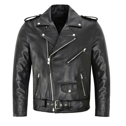 Elwin - Herren-Lederjacke mit mehreren Taschen