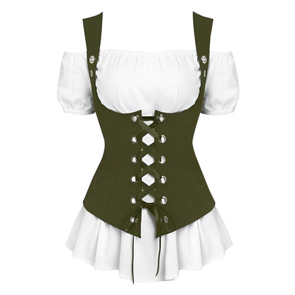 Danica - Frauen-Outfit mit Schnürung fürs Oktoberfest