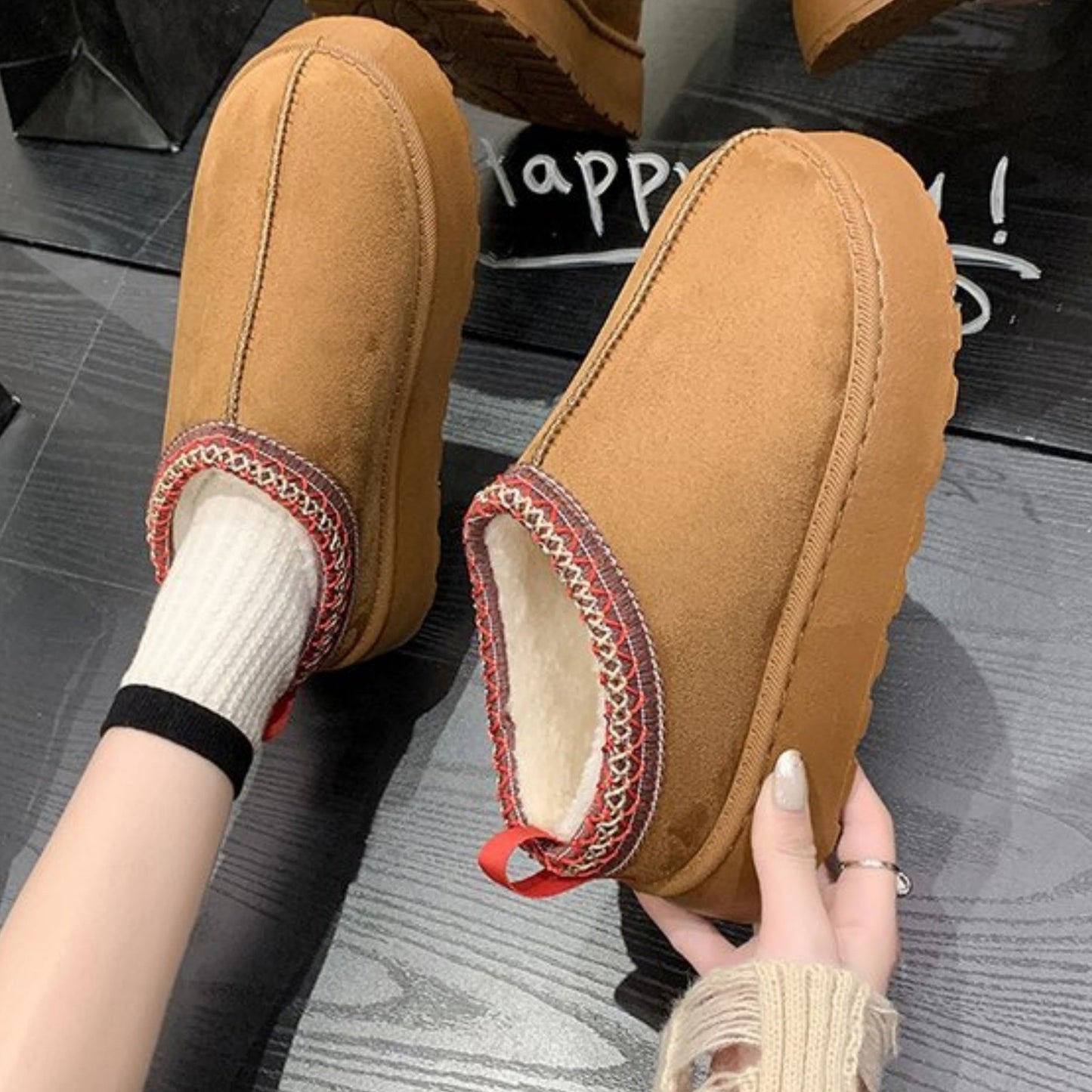 Audrey – Winterstiefel, modischer Muffin-Stil