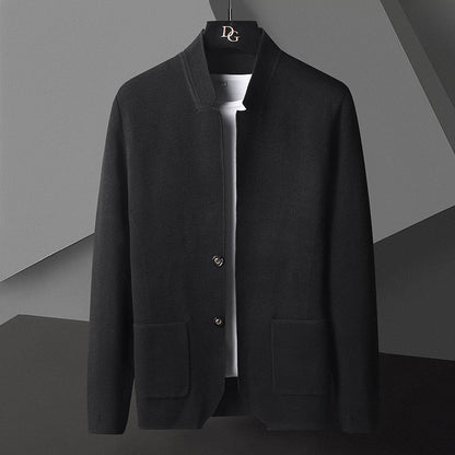 Elsdon - Modische, leichte Herrenstrickjacke mit Taschen