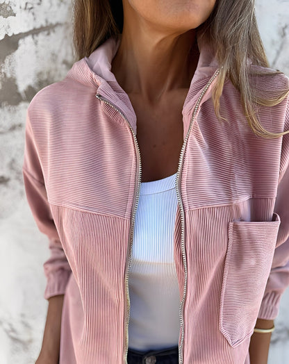 Gillian - Bequeme Cordjacke mit Kapuze für Damen
