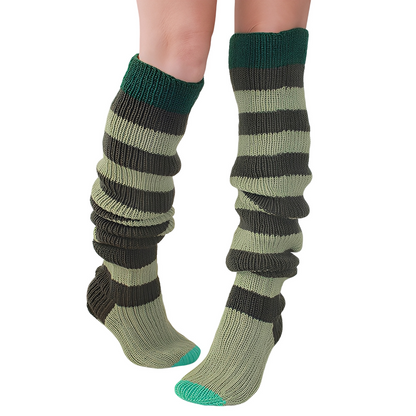 Rhianna - Stilvolle lange gestreifte Damensocken