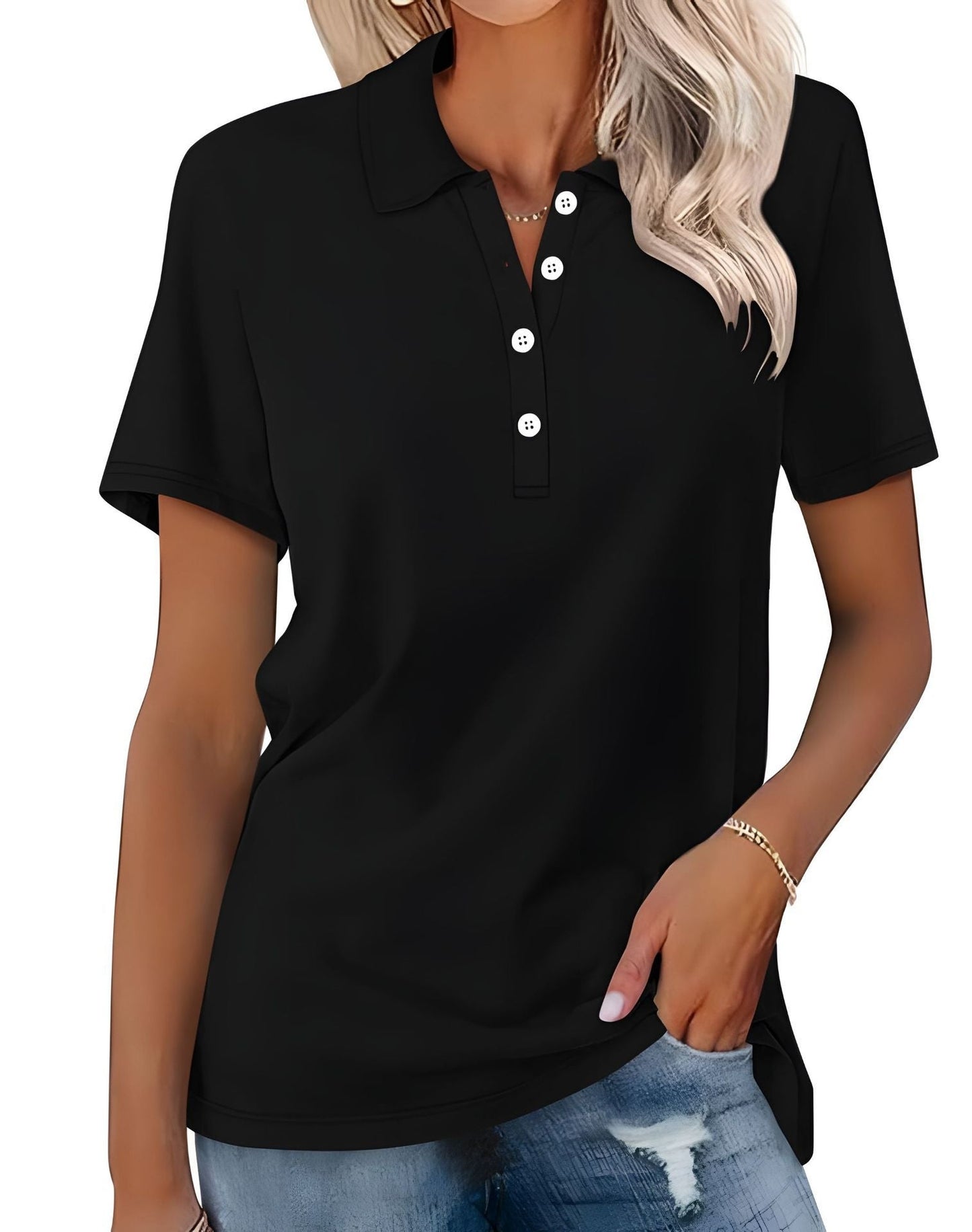 Stella - Bequemes Slim-Fit-Poloshirt für Damen