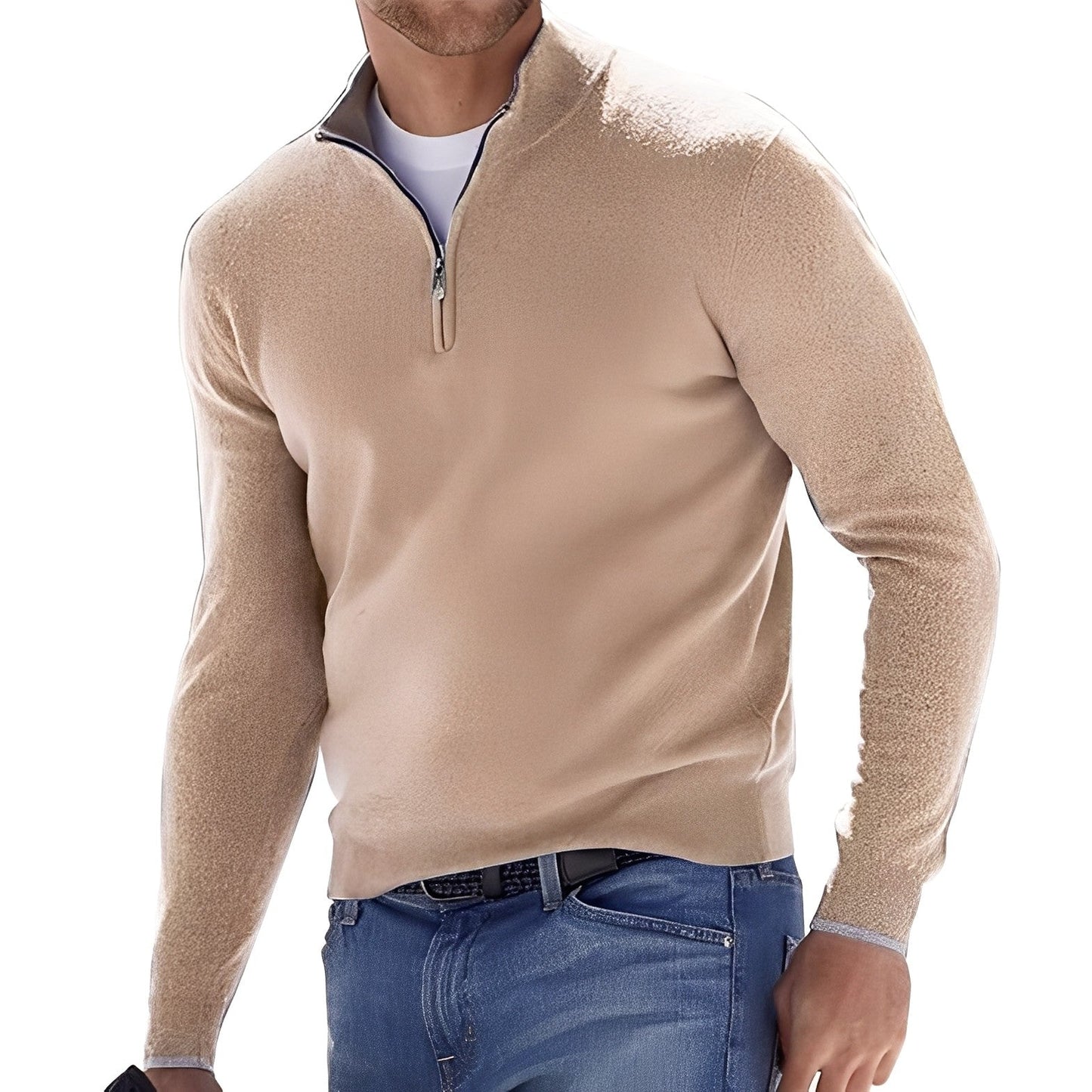 Fredric - Kuscheliger Herrenpullover mit Zipper