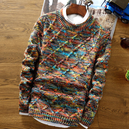 Francis - Wärmerer, bunter Winterpullover für Herren