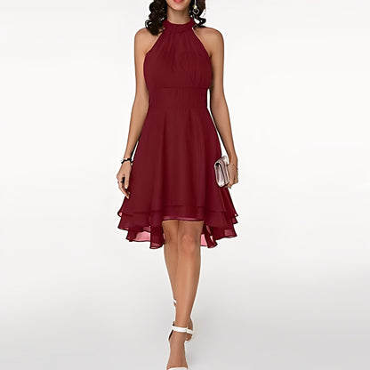 Melissa - Damen Chiffonkleid mit schönen Rüschen
