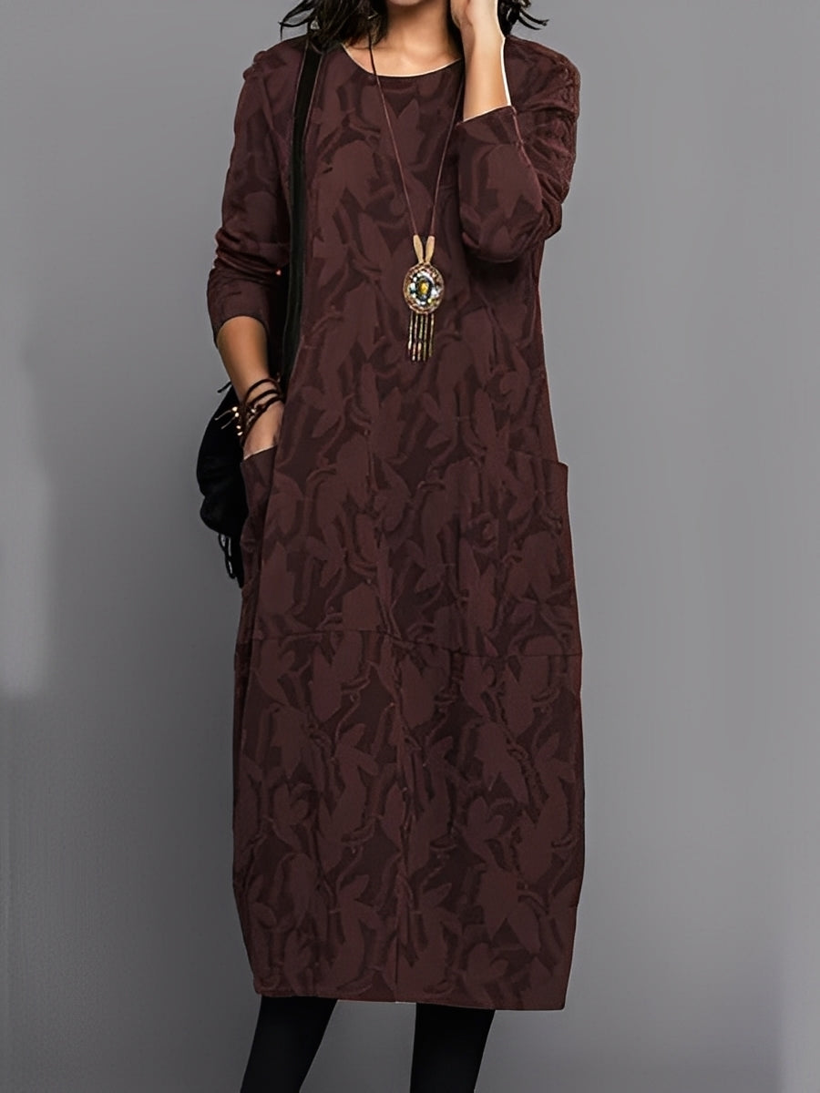 Kadence - Schickes Damenkleid mit langen Ärmeln und Stil