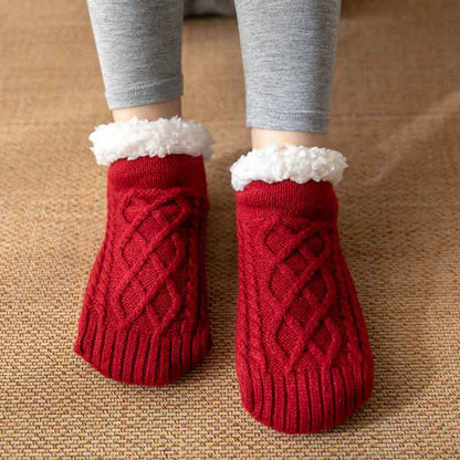 Raquel - Komfortable und rutschfeste Damenplüschsocken für die Winterzeit