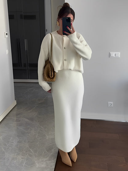 Cecilia - Schickes Set aus Jacke und Rock für Frauen