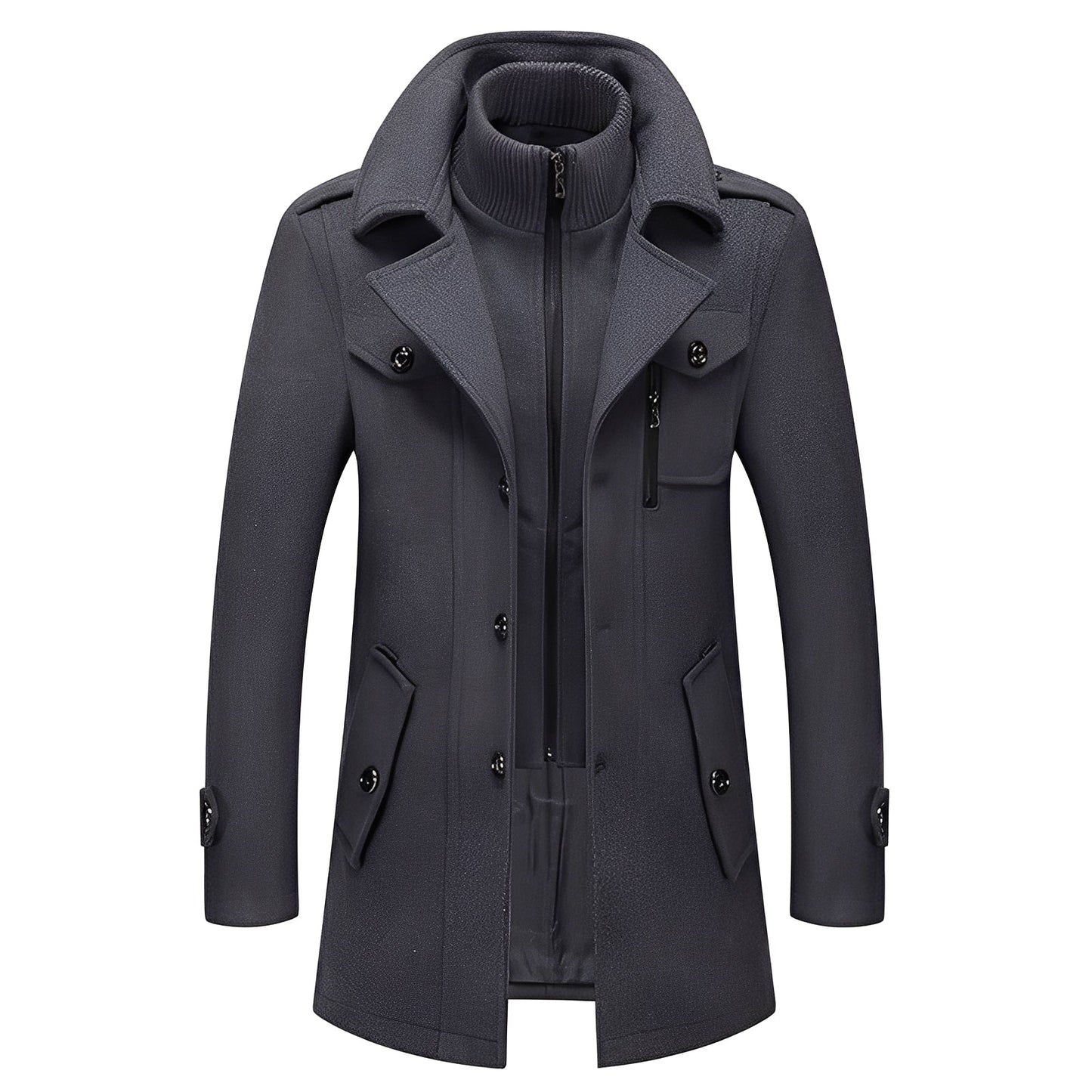Darius - Trendige, warme Herrenwolljacke