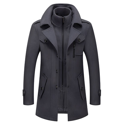 Darius - Trendige, warme Herrenwolljacke